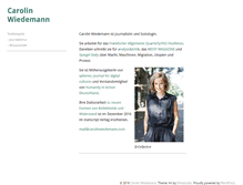 Tablet Screenshot of carolinwiedemann.com